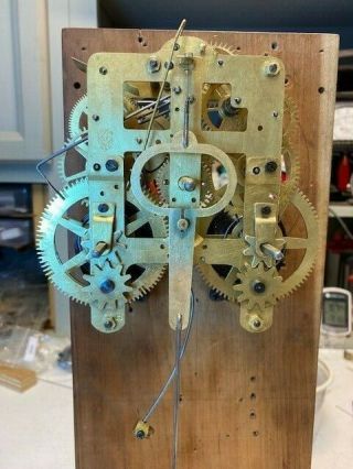 Seth Thomas 89h Antique Clock Movement.  Cleaned,  Serviced And Running.