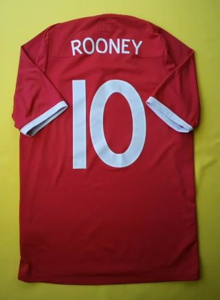 Rooney England Soccer Jersey Small 2010 2012 Home Shirt Umbro Ig93