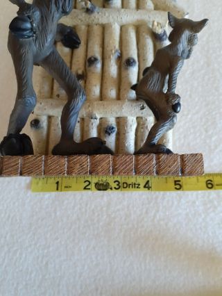 Vintage 1996 Big Sky Carvers Mountain Mooses Phyllis Driscoll lRARE Book Ends 3