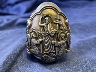 1997 Greek Jesus Christ Ag 999 Silver Egg 115g Tw Christian A212￼
