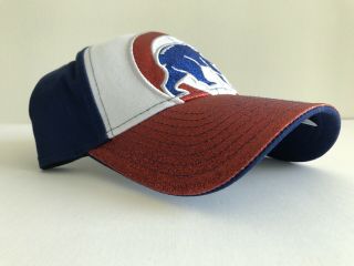 Womens Adjustable Chicago Cubs Red Glitter Shimmer White Cubbie Logo Cap Hat 2