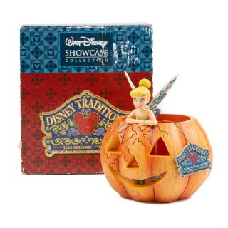 Disney Traditions Jim Shore Enesco " A Pixie Treat " Tinker Bell Pumpkin Halloween