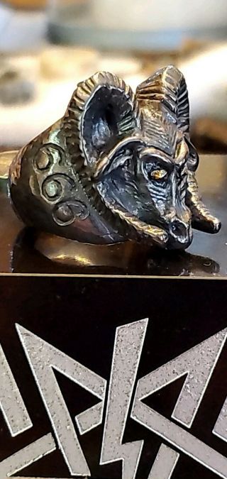 The Ring Of The Black Order Baphomet,  Satanic,  Lavey Crowley Hell Occult Ritual