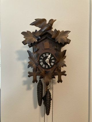 Vintage Black Forest Cuckoo Clock/ Made In West Germany.