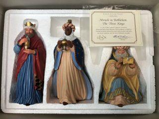 Lenox Nativity Figurines Miracle In Bethlehem Set Of 3 Kings Wise Men