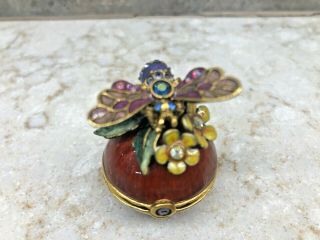 Jay Strongwater Swarovski Crystal Bee Mini Box