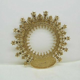 Brass Halo - Crown For Religious Statue (10 1/2 ") - Mary,  Jesus,  Saint (357)