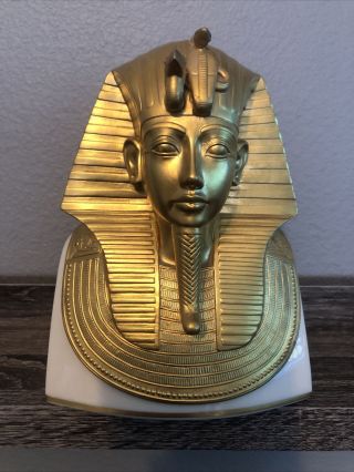The Gold Mask Of Tutankhamun Bust 1978 Lenox - Metropolitan Museum Limited Edition