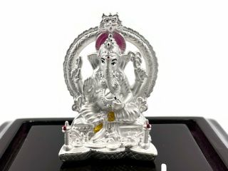999 Pure Silver Ganesha / Ganpathi Idol / Statue / Murti (figurine 29)