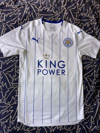 Leicester City Jersey 2016/17 3rd Kit Puma White Men’s Small