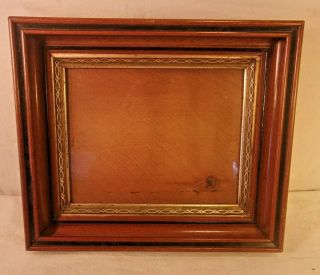Antique Victorian Walnut Frame 12x13 3/4 Holds 8x10 Molding With Liner 2 "