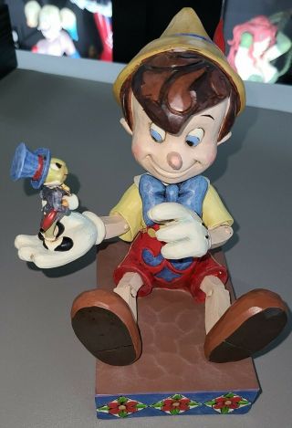 Jim Shore Disney Pinocchio Jiminy Just Give A Little Whistle Rare