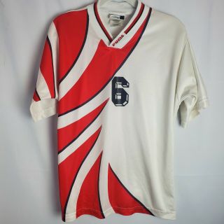 Puma Vintage Retro 80 - S Football Soccer Shirt Jersey 6 Size Med Red White