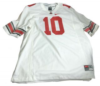 Nike Ohio State Buckeyes 10 Football Jersey Mens Xl White Team