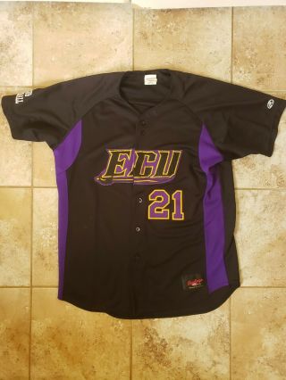 Ecu Pirates East Carolina University Club Baseball Rawlings Jersey Size 46