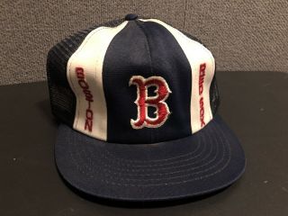 Vintage Boston Red Sox Snapback Hat Major League Baseball Cap Size Medium
