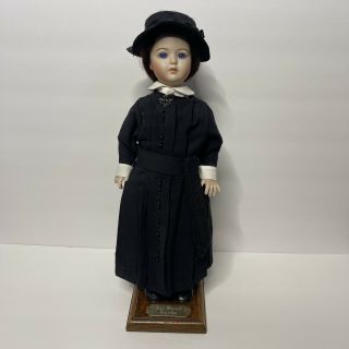 Our Mutual Friends Nun Doll With Cross Necklace And Stand