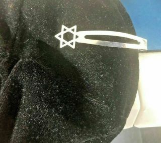 Silver Magen David Jewish Star K101b Kippah Keeper Yarmulke Hair Clip Bag Of 60