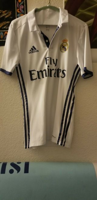 Real Madrid Jersey Authentic Adidas 2016/2017 Men Size Small