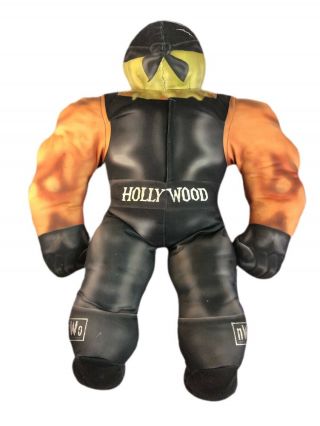 1998 Wrestling Buddy WCW NWO Hollywood Hogan Bashin Brawler Talking Plush Toybiz 2