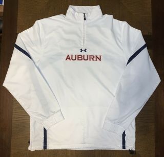 Rare Under Armour Auburn Football Team Issued 1/4 Zip Pullover Jacket Medium M