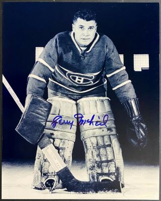 Signed Nhl Hockey Montreal Canadiens Goaltender Gerry Mcneil Autographed Photo