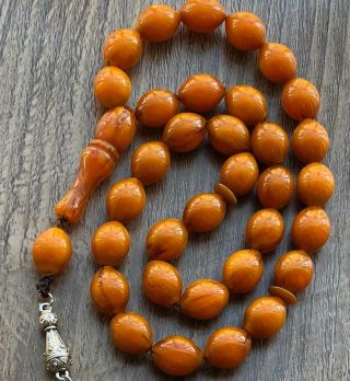islamic 33 german amber faturan bakelite Islamic Prayer Beads Rosary فاتوران 2