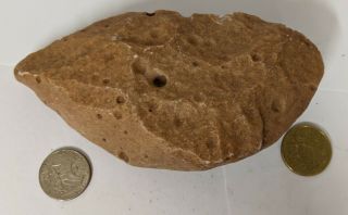 Paleolithic 300,  000 Year Old HOMO ERECTUS Man Stone HAND AXE (L7725) 2