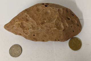 Paleolithic 300,  000 Year Old HOMO ERECTUS Man Stone HAND AXE (L7725) 3