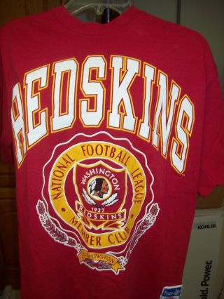 Vintage Washington Redskins Nutmeg T - Shirt Medium Lightly Worn
