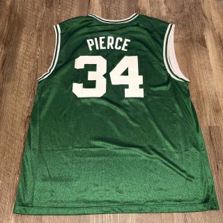 Paul Pierce Reebok Boston Celtics 34 Vintage Basketball Jersey Men 