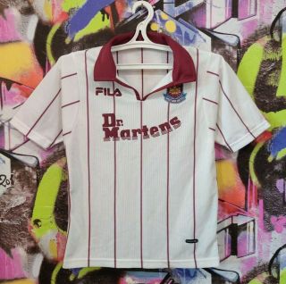 West Ham United Fc 2002 2003 Away Football Shirt Soccer Jersey Fila Youth Size M