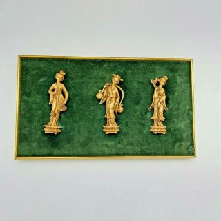 Antique Japanese Okimono Miniature Figurines - Early 20th Century 8 - 1/4 " X 4 - 3/4 "