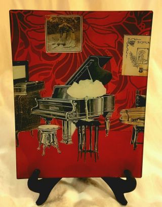Signed Vintage John Derian Decoupage Rectangle Glass Tray - York City