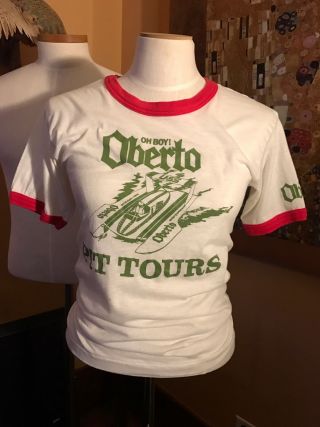 Vintage Oh Boy Oberto Hydroplane Racing T - Shirt - Size M - Cool