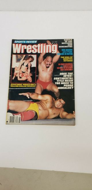 Sports Review Wrestling June 1981 Pedro Morales Apartment Catfights Killer Kahn