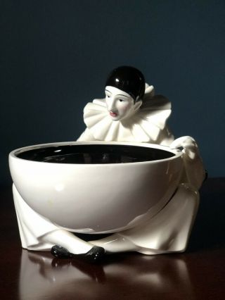 Vintage Taste Setter Sigma Harlequin Mime Pierrot Clown Art Deco Bowl