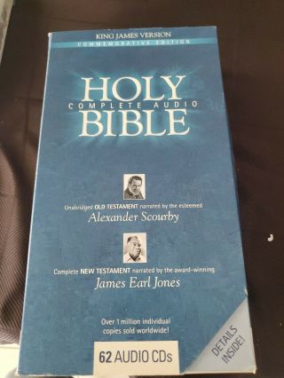 Holy Bible Complete 62 Audio Cd James Earl Jones And Alexander Scourby