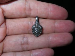 Nepal Tibet Buddhist Sky Iron Cintipati Skull Mala Prayer Beads Counter Clip Orn