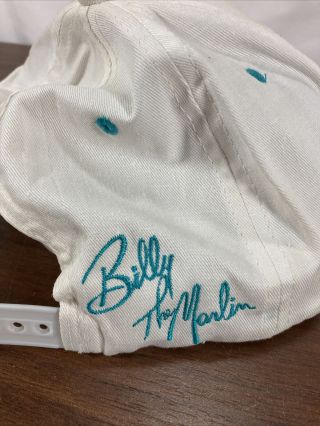 VINTAGE Youth Florida Marlins MLB Snapback Hat Teal Black Billy The Marlin 90s 2