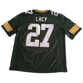 Nike Green Bay Packers Jersey Stitched Size L Nfl Football Eddie Lacy Green Usa
