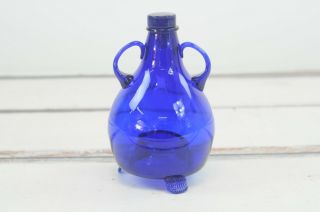 Antique/vintage.  Cobalt Blue Glass Fly Bee Bug Catcher Romania Glass Stopper 5