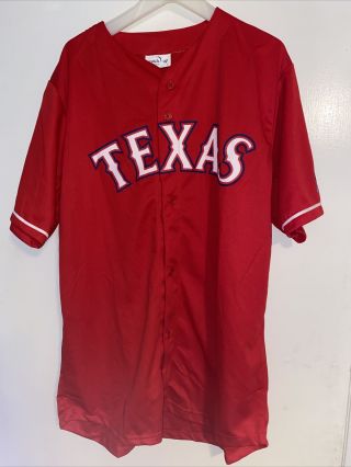 Texas Rangers Yu Darvish Jersey Sga Men’s Red Size Xl Albertsons Dr.  Pepper