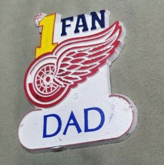 Nhl Vintage Detroit Red Wings Standing Board Hockey Fridge Rubber Magnet 1 Dad