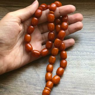 REAL amber 33 german cherry faturan bakelite Islamic Prayer Beads Rosary فاتوران 3