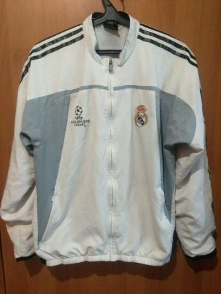 Real Madrid Cl Adidas Windbreaker Jacket Track Top Training Jersey Shirt Size M