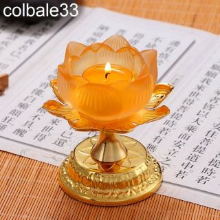 1pcs 10.  5cm Lotus Butter lamp candle holder candlestick Temple shrine worship 3