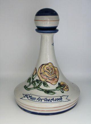 1981 Louisville Stoneware 107th Kentucky Derby Decanter With Stopper