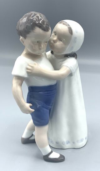 1948 - 51 Bing & Grondahl B&g Denmark Boy & Girl Love Refused 1614 Figurine