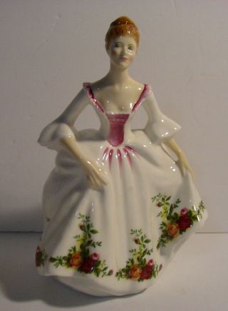 Vintage 1988 8 " Royal Doulton Country Rose Porcelain Figurine Hn 3221